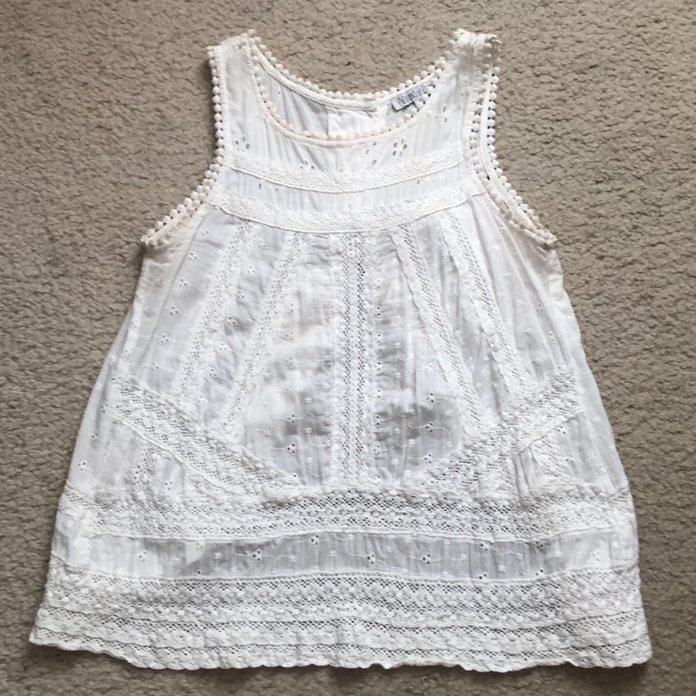 Ivory Eyelet Detailed Blouse